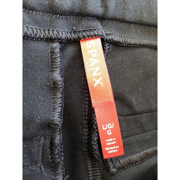 SPANX Smooth PerfectFit Ponte Slim Straight Pant Black Size Large 20254R - Picture 10 of 12